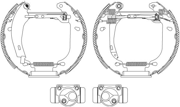 HELLA PAGID 8DB 355 003-871 Brake Shoe Set