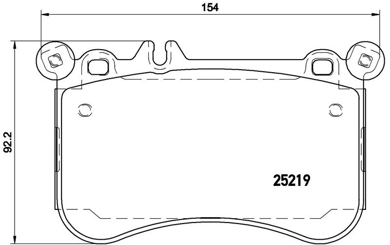 BREMBO P50097 Brake Pad Set, disc brake
