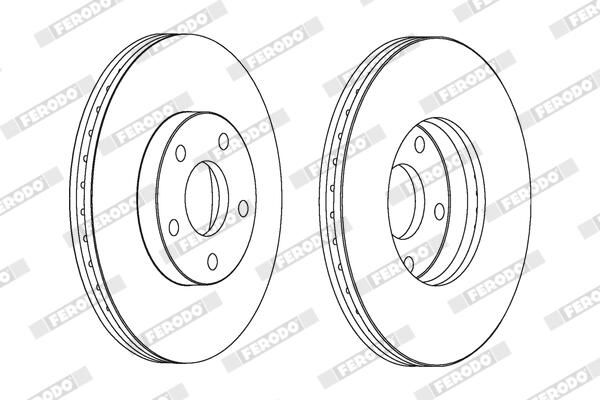 FERODO DDF1172C Brake Disc