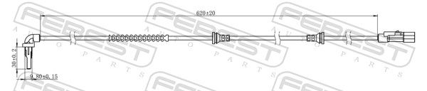 FEBEST 18606-004 Sensor, wheel speed