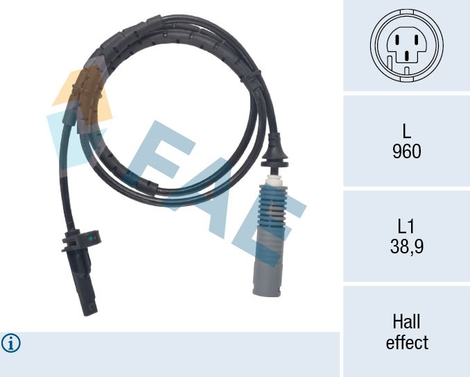 CAPTEUR VITESSE ROUE ABS