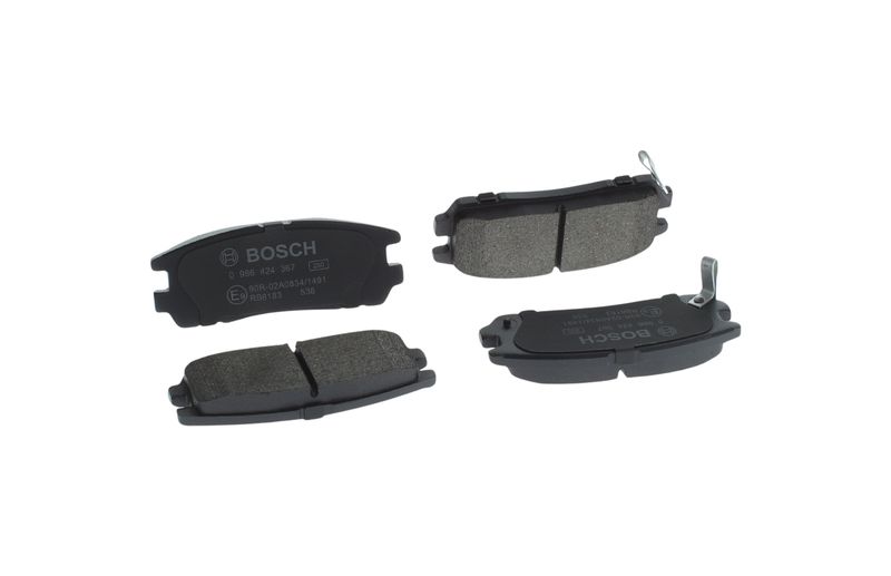 Piduriklotsi komplekt, ketaspidur, BOSCH 0 986 424 367