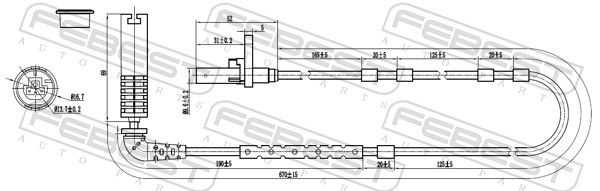 FEBEST 19606-005 Sensor, wheel speed