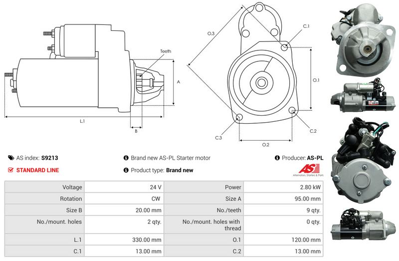 AS-PL S9213 Starter
