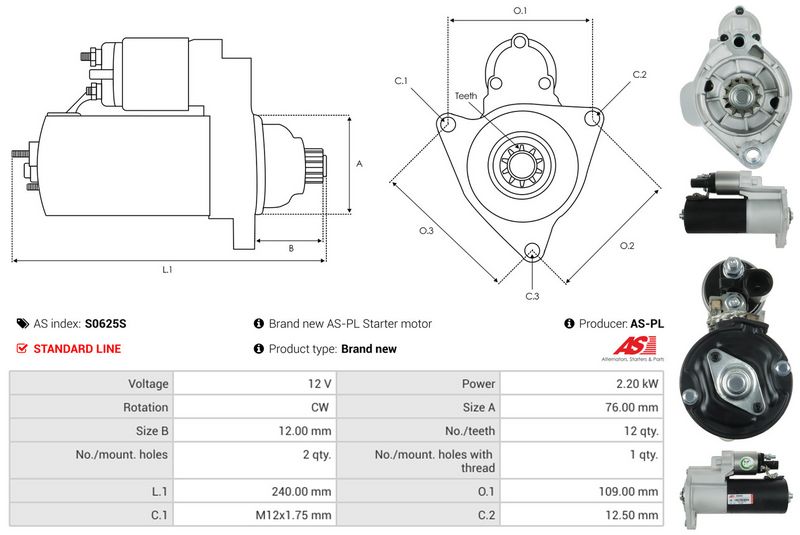 AS-PL S0625S Starter