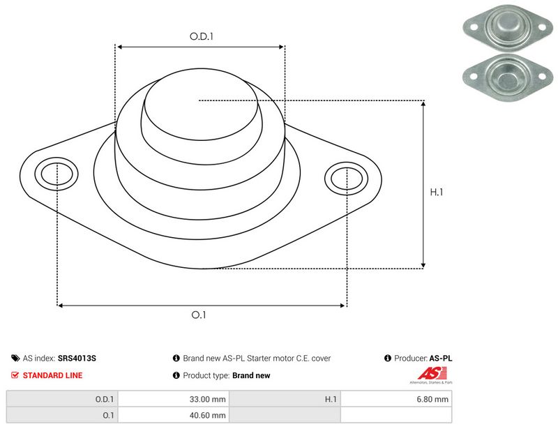 AS-PL SRS4013S Starter Lid, carburettor