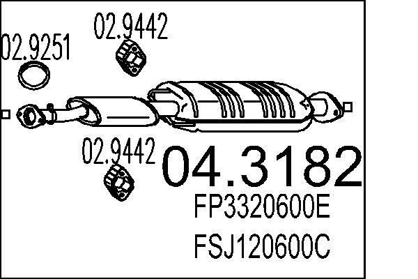MTS katalizátor 04.3182