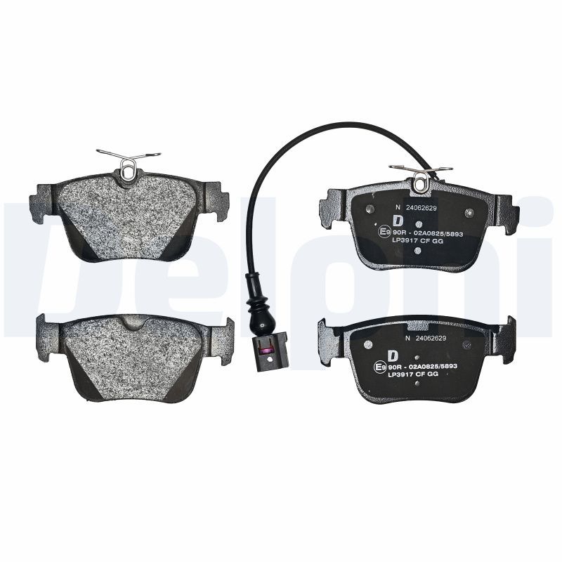Remblokken set Achter (met een dempingskussen), past: AUDI A3, A3 ALLSTREET  CUPRA FORMENTOR 1.0-2.5 11.19-