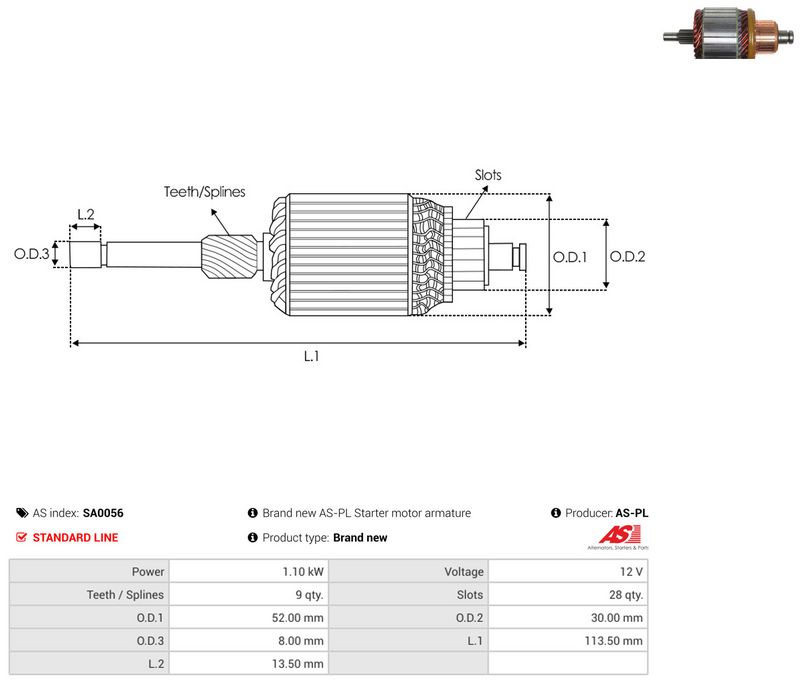 Ankur, starter, AS-PL SA0056
