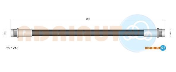 Гальмівний шланг, Adriauto 35.1218