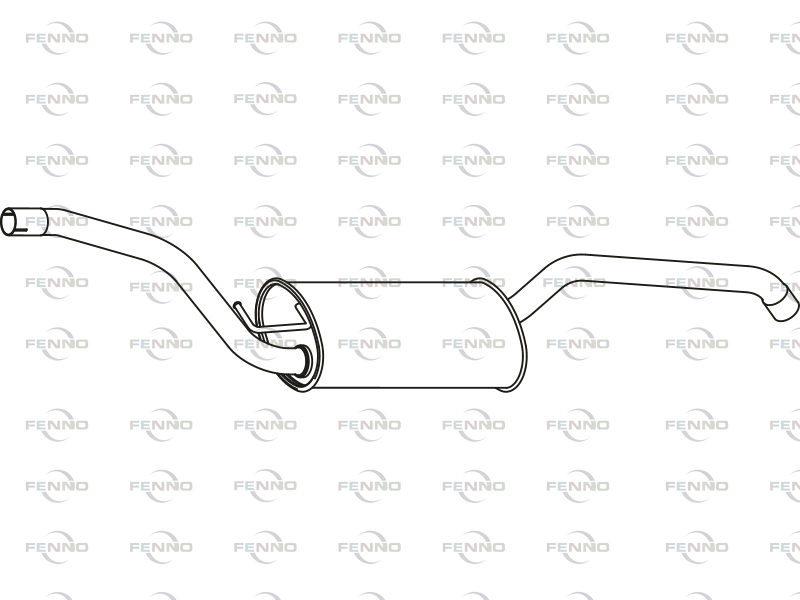 FENNO P23022 Rear Silencer