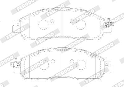 FERODO FVR5284 Brake Pad Set, disc brake