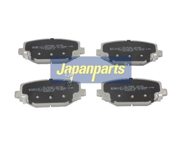 set placute frana,frana disc JAPANPARTS PP-908AF