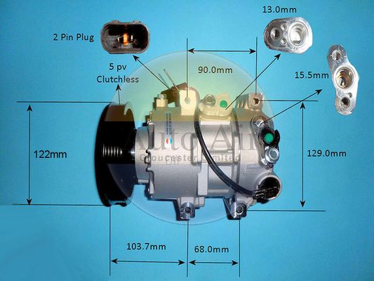 Auto Air Gloucester 14-9775p Compressor, air conditioning