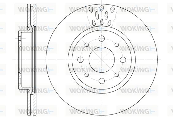 Гальмівний диск, Woking D6189.10