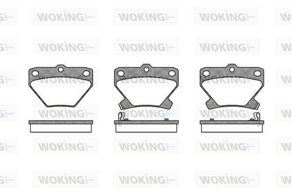 Комплект гальмівних колодок на Celica, Corolla, Prius, Yaris