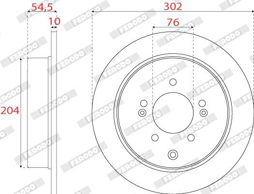 FERODO DDF2772C Brake Disc