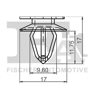 FA1 12-40004.5 Clip, trim/protection strip