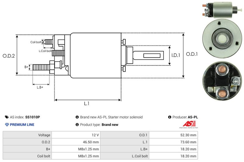 Magnetlülitus, starter, AS-PL SS1010P