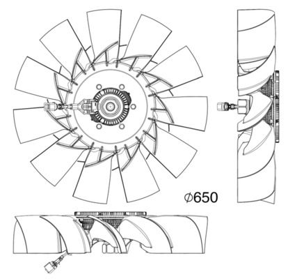 MAHLE CFF 507 000P Fan, engine cooling