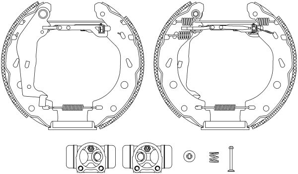 HELLA PAGID 8DB 355 004-941 Brake Shoe Set