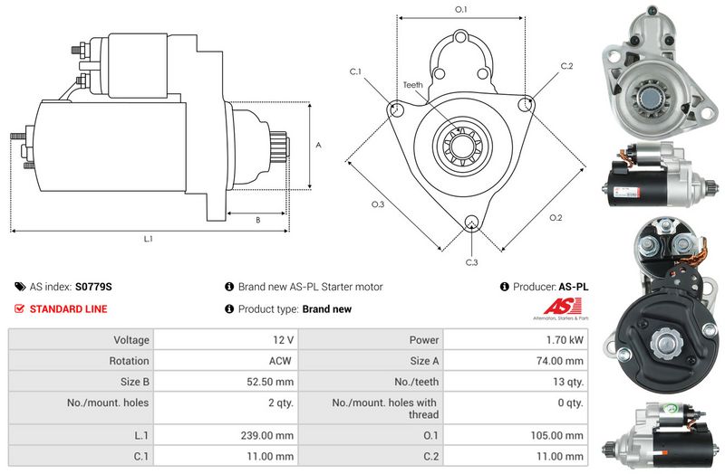 AS-PL S0779S Starter