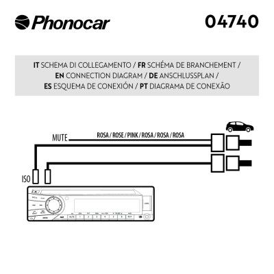 PHONOCAR 04740 Adapter cable, car radio