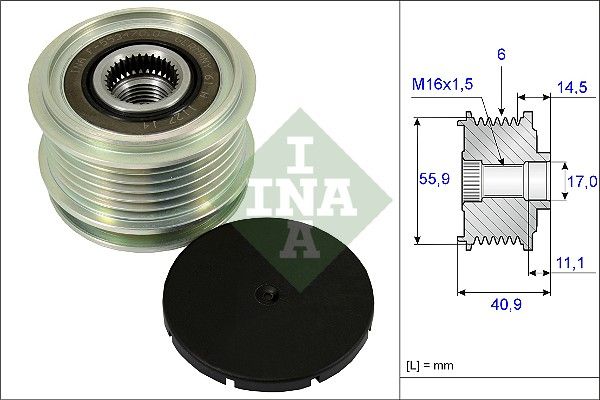 Schaeffler INA generátor szabadonfutó 535 0012 10