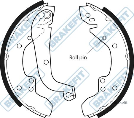 APEC Brake Shoe Set BSH1091