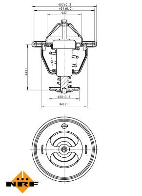 NRF 725131 Thermostat, coolant