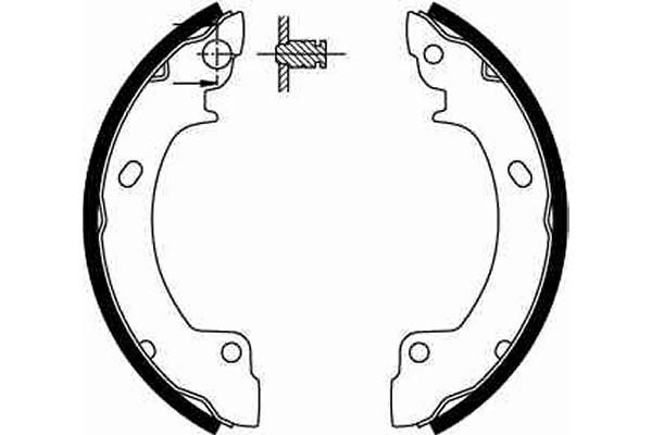 TRW GS8552 Brake Shoe Set