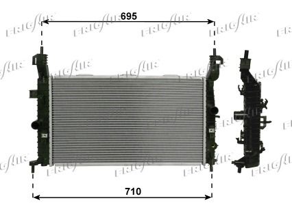 Chladič, chlazení motoru 0107.3122