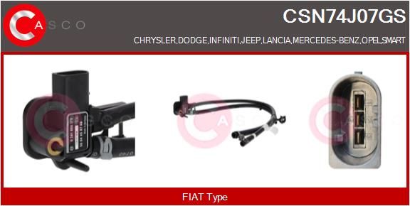 Senzor, tlak výfukového plynu CSN74J07GS