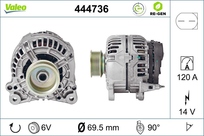 VALEO Dynamo / Alternator 444736