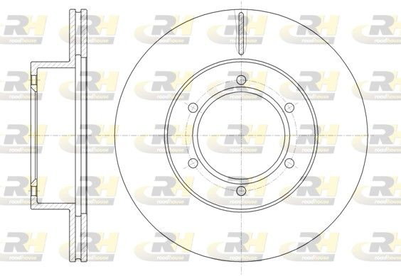 Гальмівний диск, передня вісь, з вентиляцією, 289мм, кількість отворів 6, Roadhouse 6497.10