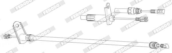 Cable de accionamiento, freno de estacionamiento