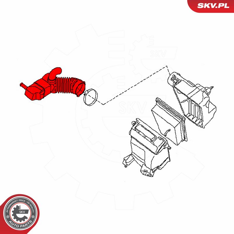 ESEN SKV 54SKV185 Intake Hose, air filter