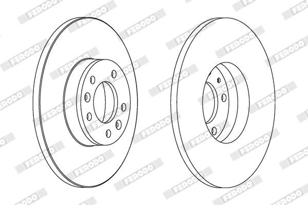 FERODO Disque de frein DDF1602