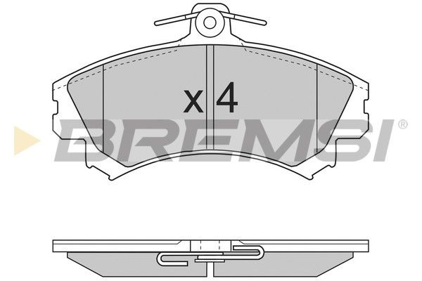 Гальмівні колодки пер. Mitsubishi Colt/Volvo S40/V40 1.1-2.0 i/TD 95- (TRW)