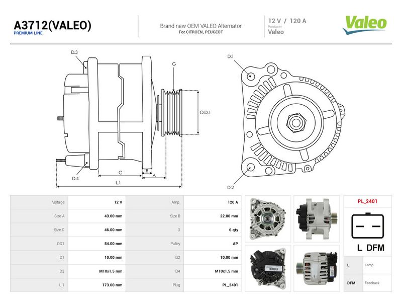 Prekės atitinka OEM kodą: A003TB2691AM