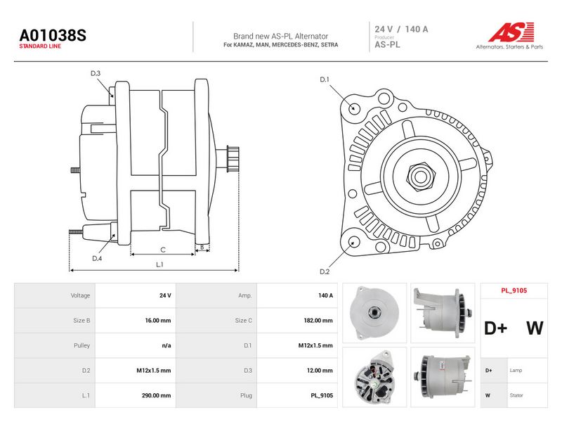 This part match OEM code: 013154740280