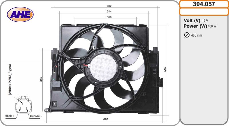 AHE 304.057 - Fan, engine cooling