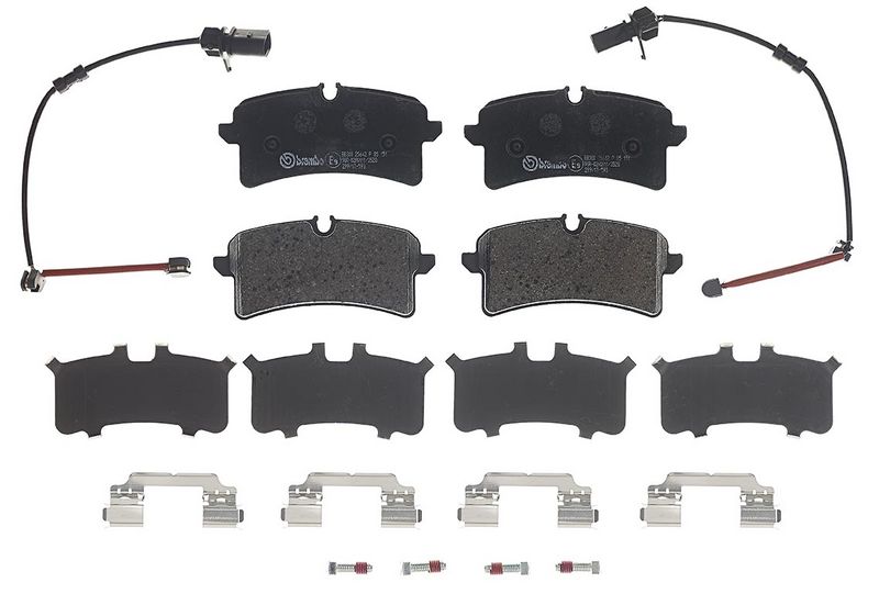 Piduriklotsi komplekt, ketaspidur, BREMBO P 85 151