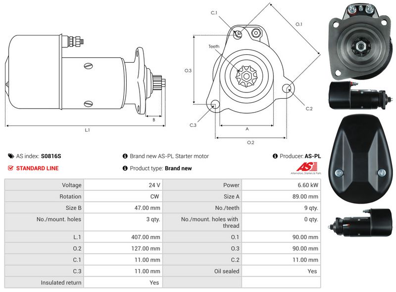 AS-PL S0816S Starter