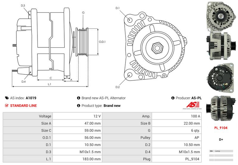 Generaator, AS-PL A1019