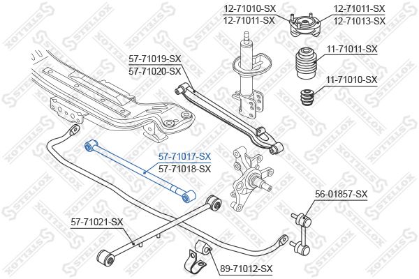 STELLOX 57-71017-SX Rod/Strut, wheel suspension