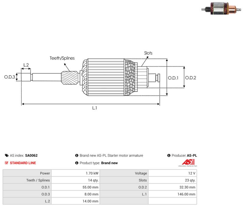 Ankur, starter, AS-PL SA0062