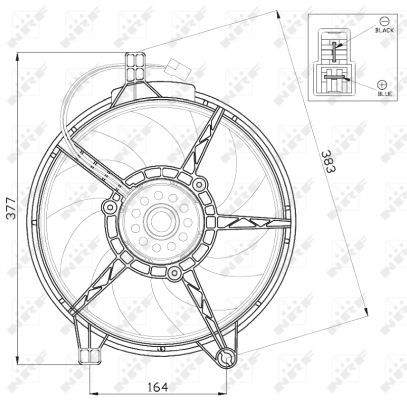 Вентилятор Mercedes A 6385000593