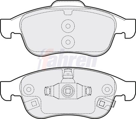 Fahren Brake Pad Set, disc brake FBP3652