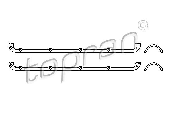 Комплект ущільнень, кришка голівки циліндра, Topran 101526